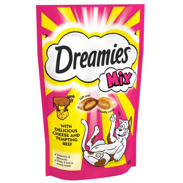 تشویقی گربه با طعم گوساله و پنیر DREAMIES™