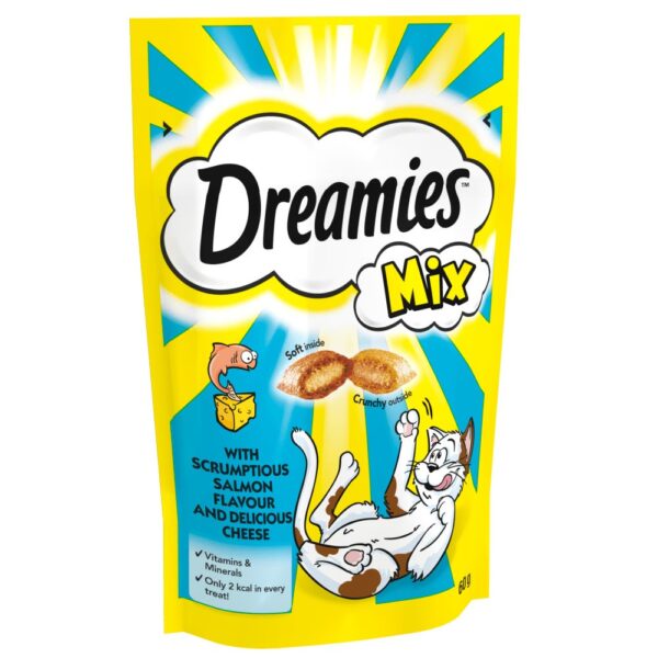 تشویقی گربه با طعم سالمون و پنیر DREAMIES™