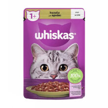 پوچ گربه ویسکاس Whiskas با طعم بره 85گرمی