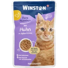 پوچ گربه بالغ وینستون – طعم‌های مرغ و جگر، گوشت شکار و اردک، گوساله و ماکیان، بره – در ژله و سس