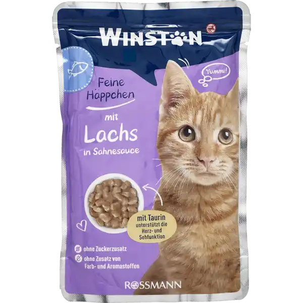 پوچ گربه بالغ وینستون – طعم‌های مرغ و جگر، گوشت شکار و اردک، گوساله و ماکیان، بره – در ژله و سس