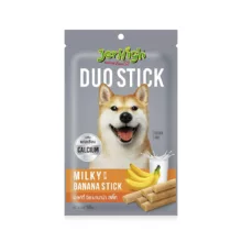 تشویقی مغزدار سگ جرهای با طعم شیر و موز – JerHigh Milk & Banana Dog Treat