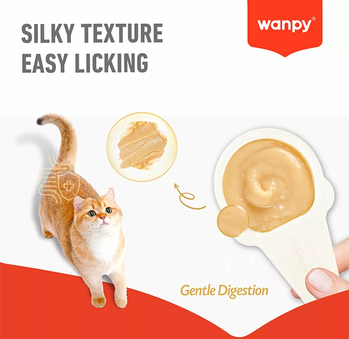 بستنی قاشقی گربه ونپی طعم ماهی سالمون 16 گرمی