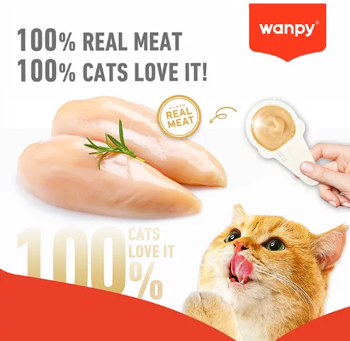 بستنی قاشقی گربه ونپی طعم مرغ 16 گرمی